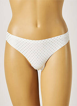 Tanga microfibre alb TRESS femeie