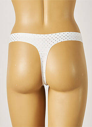Tanga microfibre alb TRESS femeie