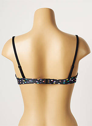 Sutien de costum de baie elasticitate top sutien modelat negru CHERRY BEACH femeie