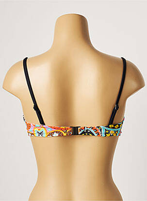 Sutien de costum de baie elasticitate top sutien modelat negru CHERRY BEACH femeie