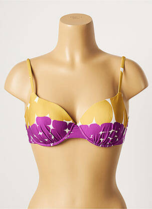 Sutien de costum de baie elasticitate top sutien modelat violet LOU femeie