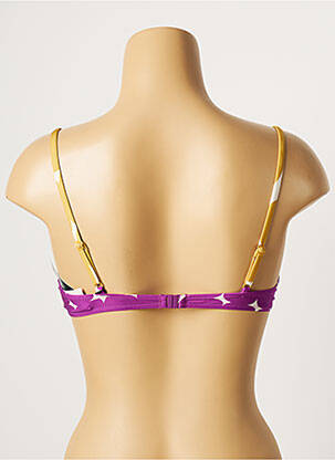Sutien de costum de baie elasticitate top sutien modelat violet LOU femeie