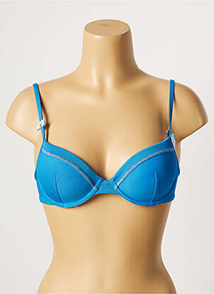Sutien de costum de baie elasticitate top sutien modelat albastru CHERRY BEACH femeie