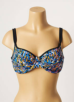 Sutien de costum de baie elasticitate top sutien modelat albastru BELCOR femeie