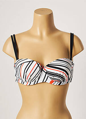 Sutien de costum de baie elasticitate top sutien modelat negru BELCOR femeie