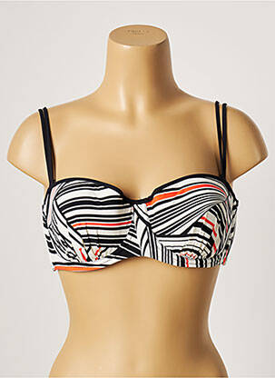 Sutien de costum de baie elasticitate top sutien modelat negru BELCOR femeie