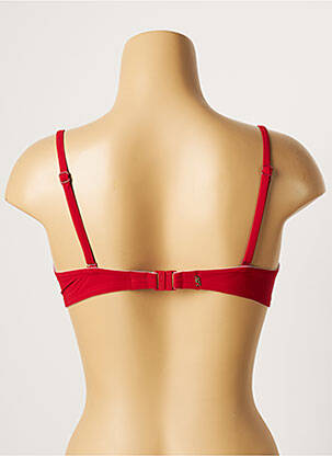 Sutien de costum de baie elasticitate top sutien modelat roșu LOU femeie