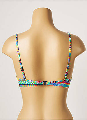 Sutien de costum de baie elasticitate top sutien push-up galben CHERRY BEACH femeie