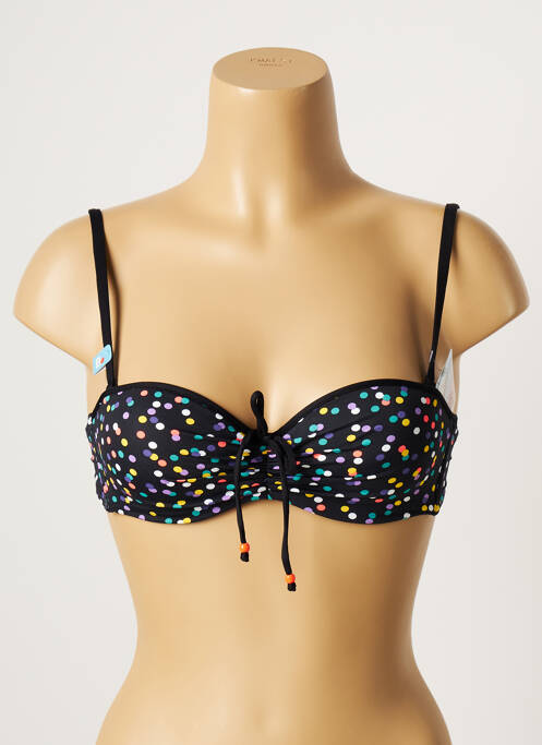 Sutien de costum de baie negru CHERRY BEACH femeie