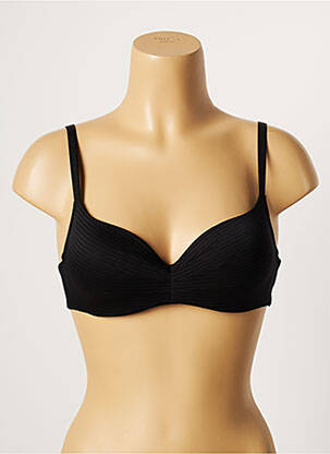 Sutien țesătură dantelă top sutien modelat negru FEMILET femeie