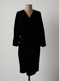 Rochie midi mâneci 3/4 mâneci 3/4 negru LAUREN VIDAL femeie