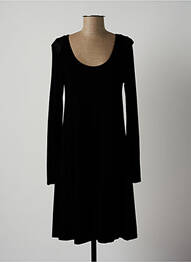 Rochie midi mâneci lungi mâneci lungi negru LAUREN VIDAL femeie