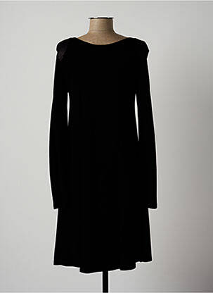 Rochie midi mâneci lungi mâneci lungi negru LAUREN VIDAL femeie