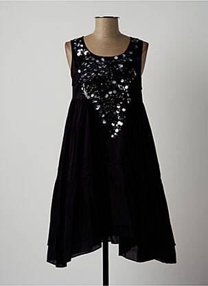 Rochie midi negru LAUREN VIDAL femeie