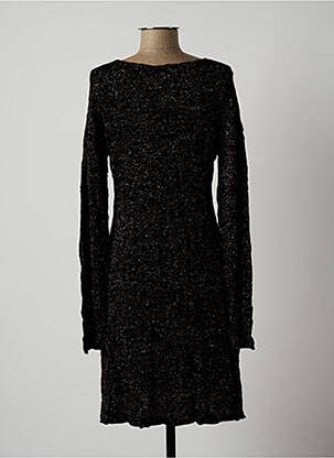 Rochie midi mâneci lungi mâneci lungi negru LAUREN VIDAL femeie