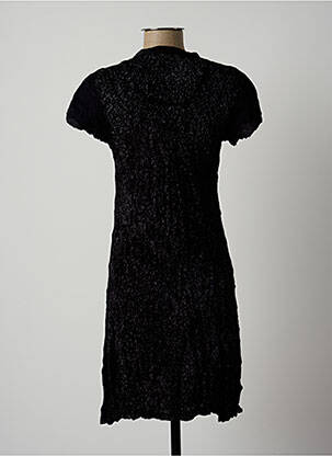 Rochie scurtă mâneci scurte mâneci scurte negru LAUREN VIDAL femeie