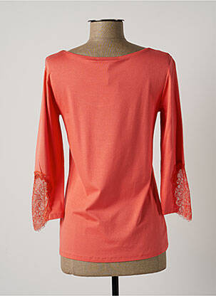 Tricou mâneci 3/4 mâneci 3/4 portocalie LAUREN VIDAL femeie