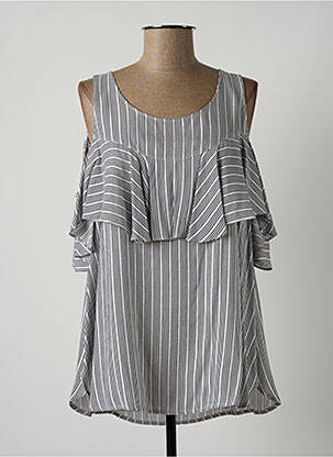 Bluză gri LAUREN VIDAL femeie