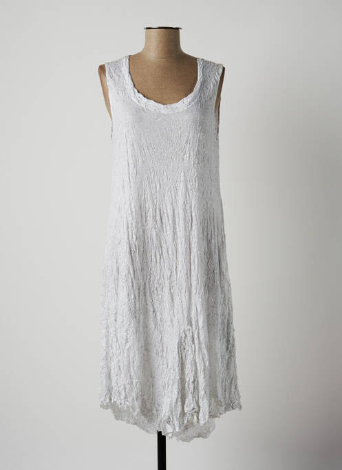 Rochie midi alb LAUREN VIDAL femeie