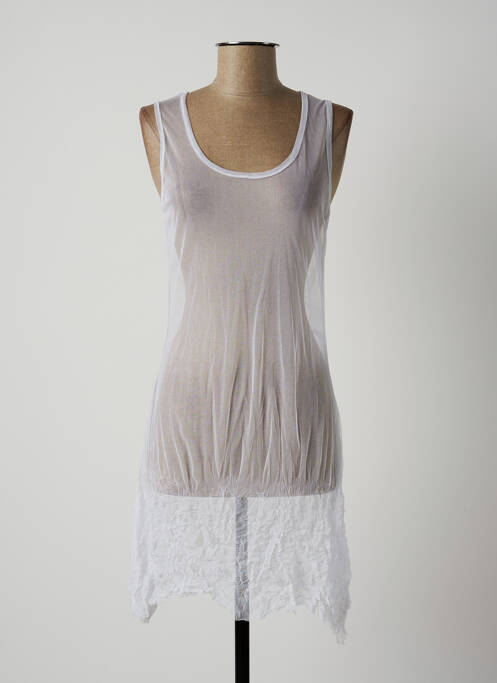 Rochie midi alb LAUREN VIDAL femeie