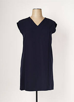 Rochie scurtă albastru LAUREN VIDAL femeie