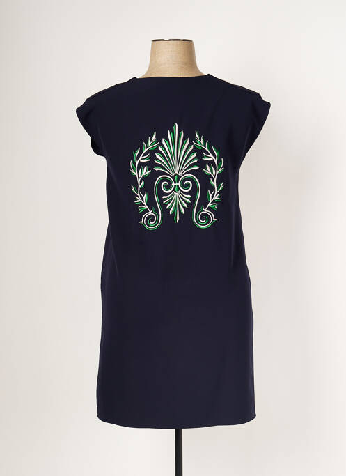 Rochie scurtă albastru LAUREN VIDAL femeie