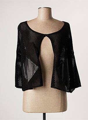 Vestă cu mâneci lungi negru LAUREN VIDAL femeie