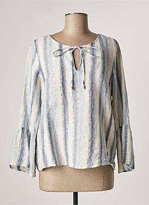 Bluză albastru LAUREN VIDAL femeie