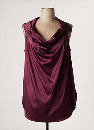 Top elasticitate fără mâneci violet LAUREN VIDAL femme