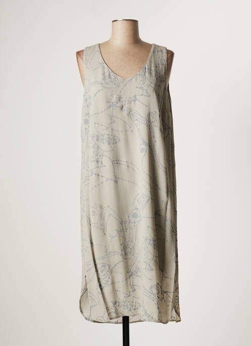 Rochie scurtă gri LAUREN VIDAL femeie