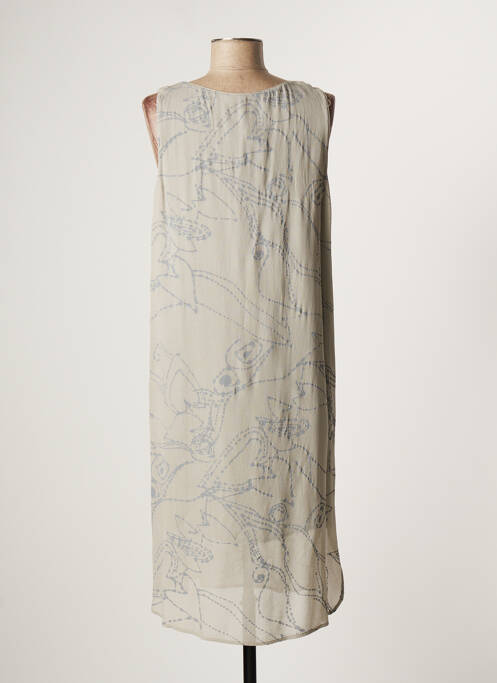 Rochie scurtă gri LAUREN VIDAL femeie