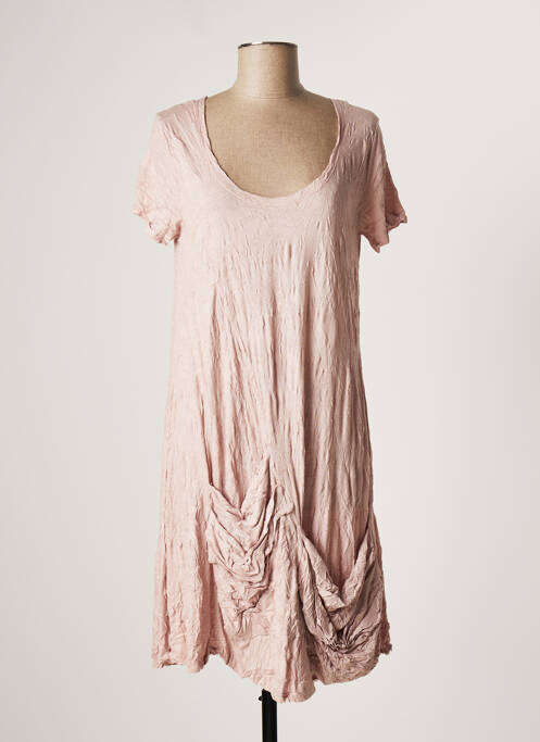 Rochie midi roz LAUREN VIDAL femeie