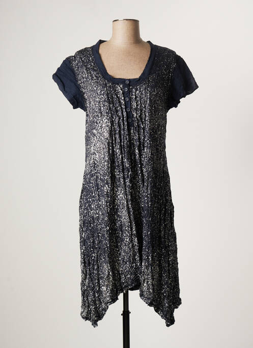 Rochie midi albastru LAUREN VIDAL femeie