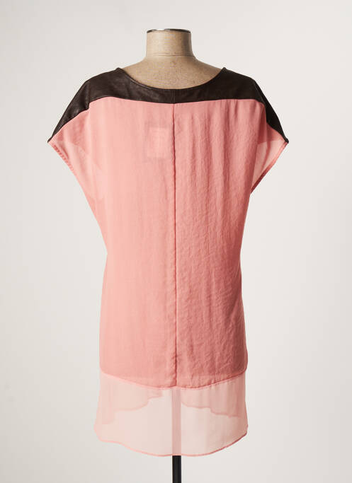 Tunică mâneci scurte roz LAUREN VIDAL femeie