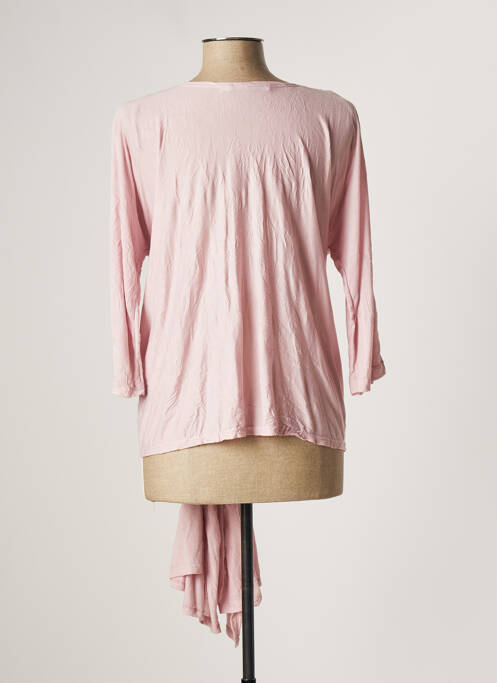 Vestă cu mâneci lungi roz LAUREN VIDAL femeie