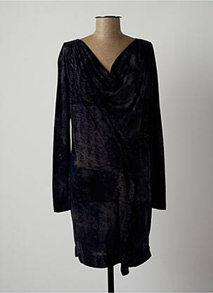 Rochie midi albastru LAUREN VIDAL femeie