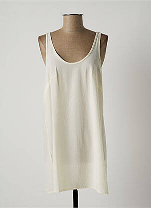 Rochie scurtă bej LAUREN VIDAL femeie