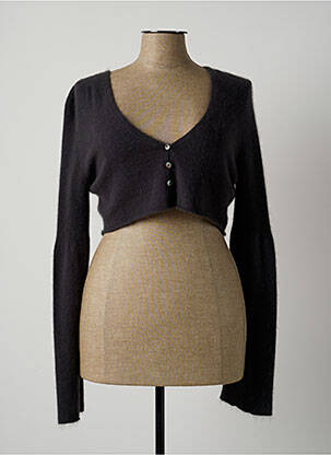 Vestă cu mâneci lungi gri LAUREN VIDAL femeie