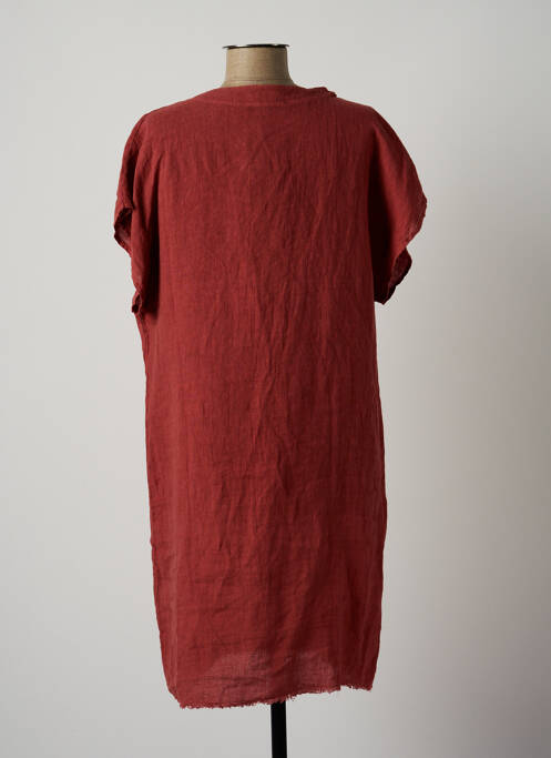 Rochie midi portocaliu LAUREN VIDAL femeie