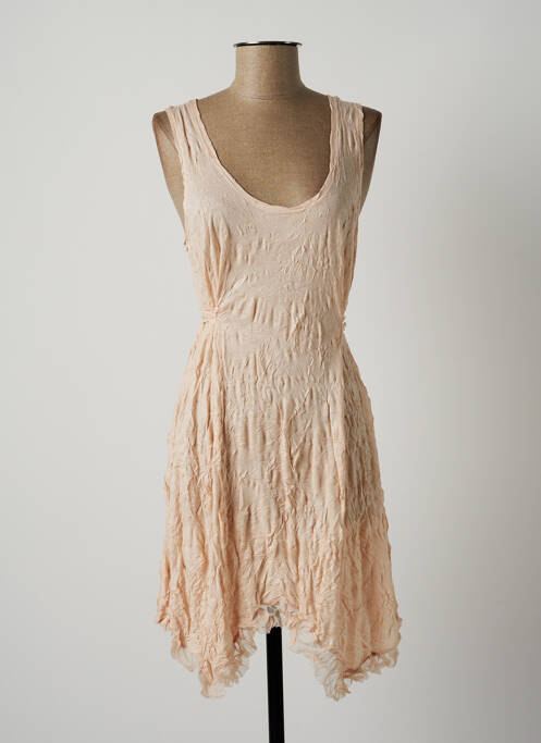 Rochie midi roz LAUREN VIDAL femeie