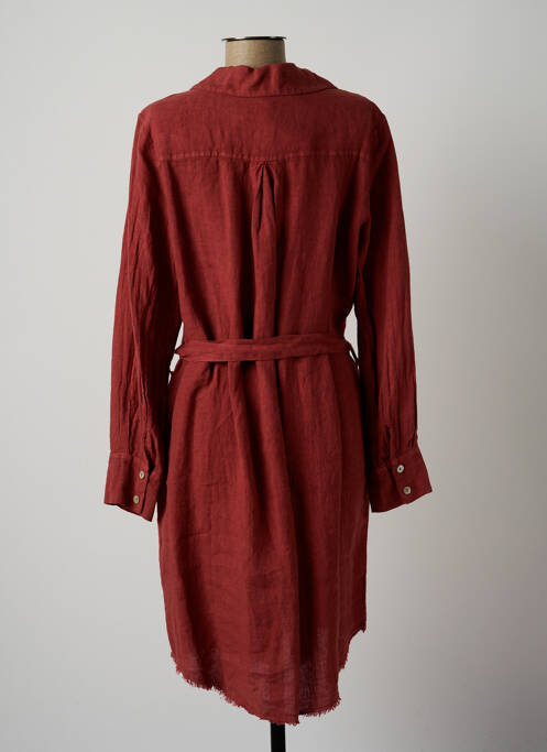 Rochie midi portocaliu LAUREN VIDAL femeie