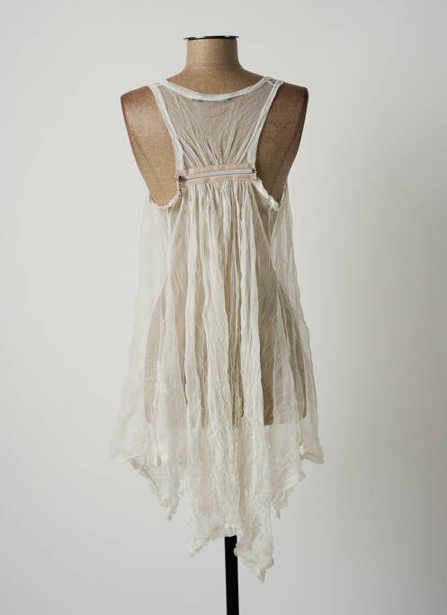 Tunică fără mâneci bej LAUREN VIDAL femeie