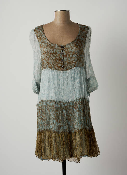 Rochie scurtă albastru LAUREN VIDAL femeie