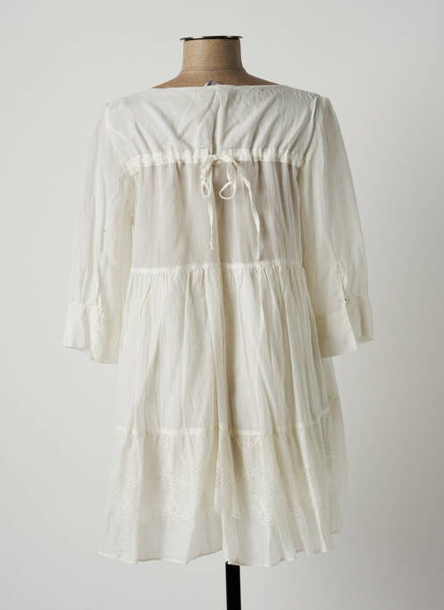 Tunică mâneci lungi alb LAUREN VIDAL femeie