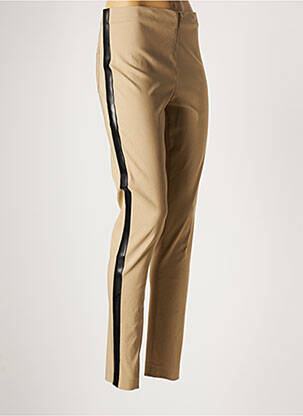 Pantalon slim bej LAUREN VIDAL femeie