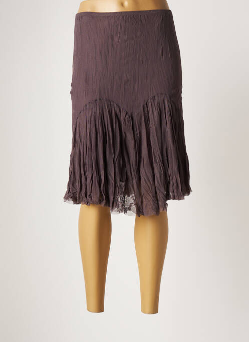 Fustă midi violet LAUREN VIDAL femeie