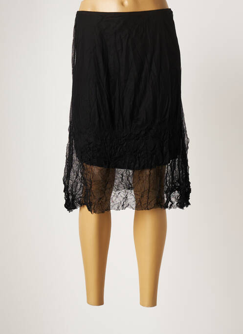 Fustă midi negru LAUREN VIDAL femeie