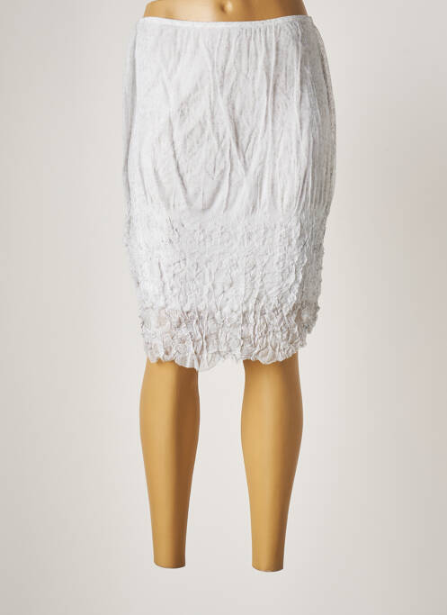 Fustă midi alb LAUREN VIDAL femeie