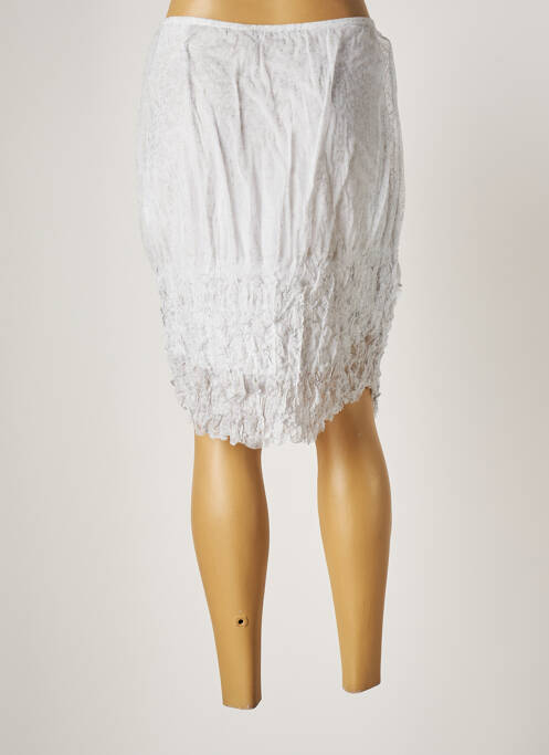 Fustă midi alb LAUREN VIDAL femeie