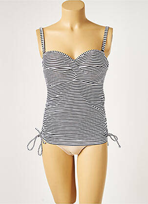 Sutien de costum de baie elasticitate top sutien modelat negru PANACHE femeie